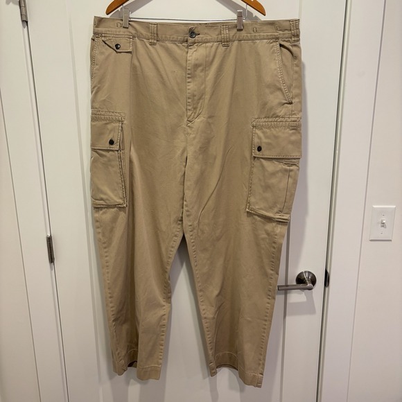 Polo Ralph Lauren Vintage Cargo Khaki Brown Utility Pants Men's Size 46x32
